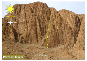 Paroi du levant, une nouvelle grande voie.