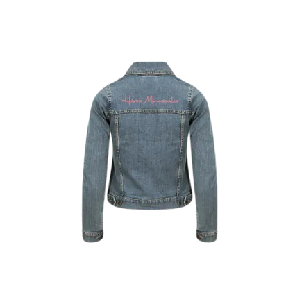 Heros minuscules veste en jean femme verso