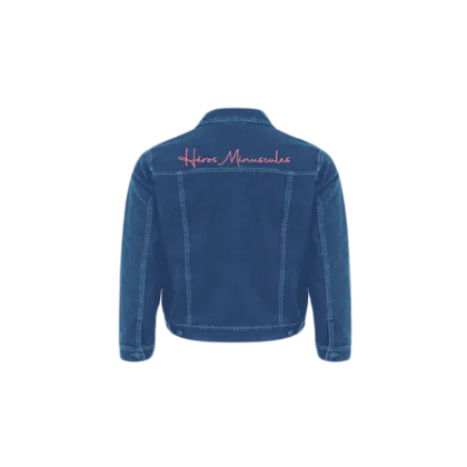 Heros minuscules veste en jean enfant verso