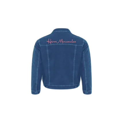 Heros minuscules veste en jean enfant verso