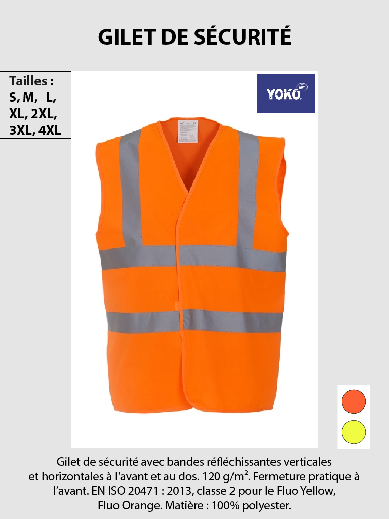 gilet de sécurité Yoko
