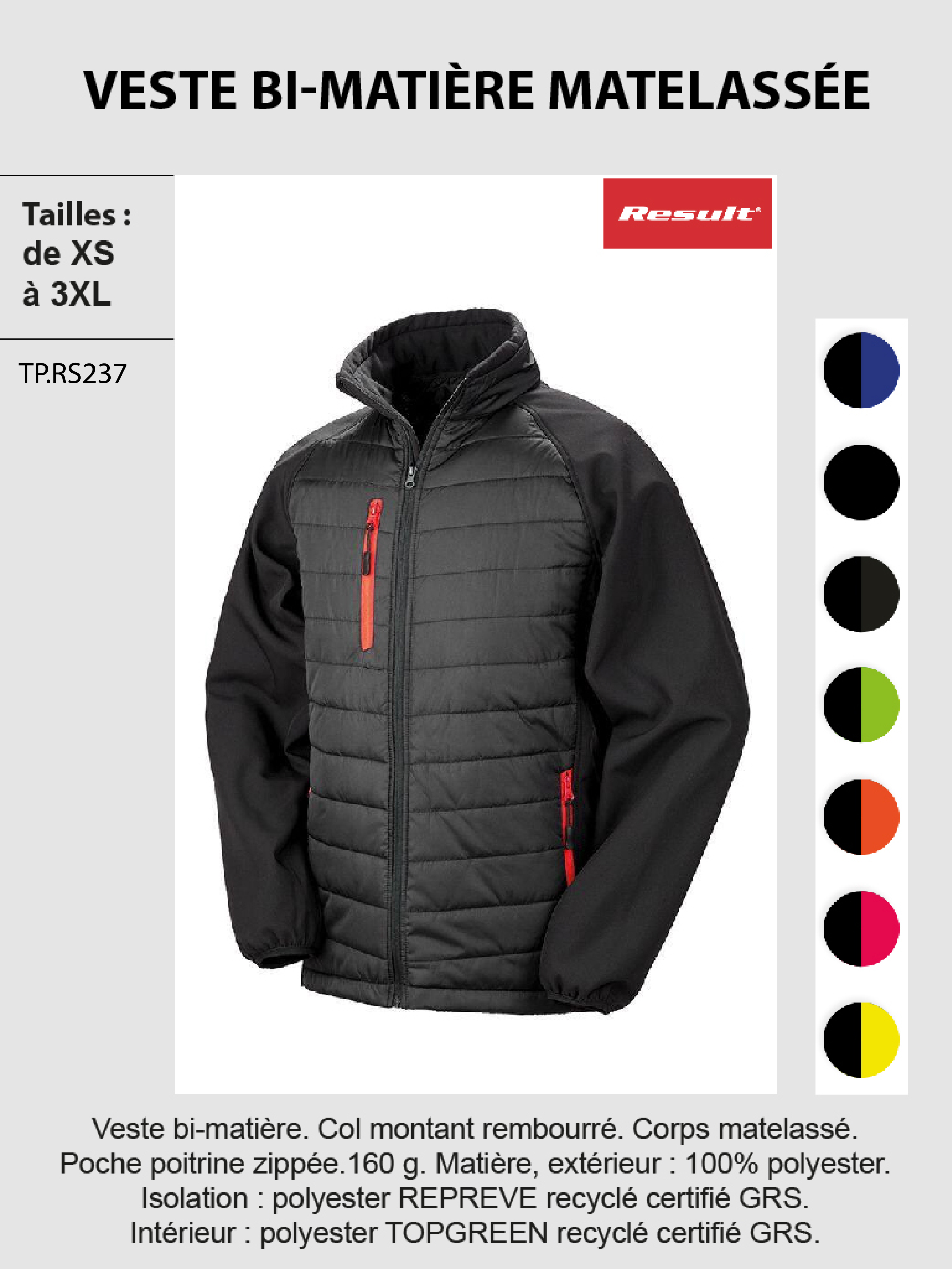 Veste-bi-matiere-matelassee-zip-couleur