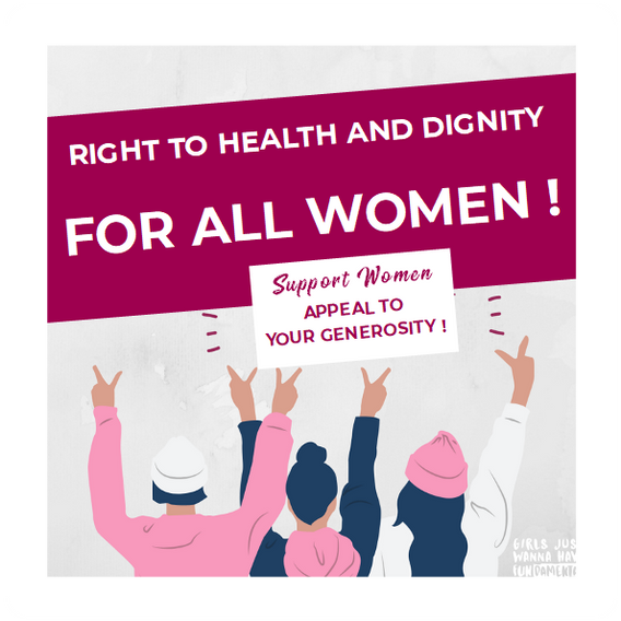 Support women - Leaflet - Right to health and dignity for all women