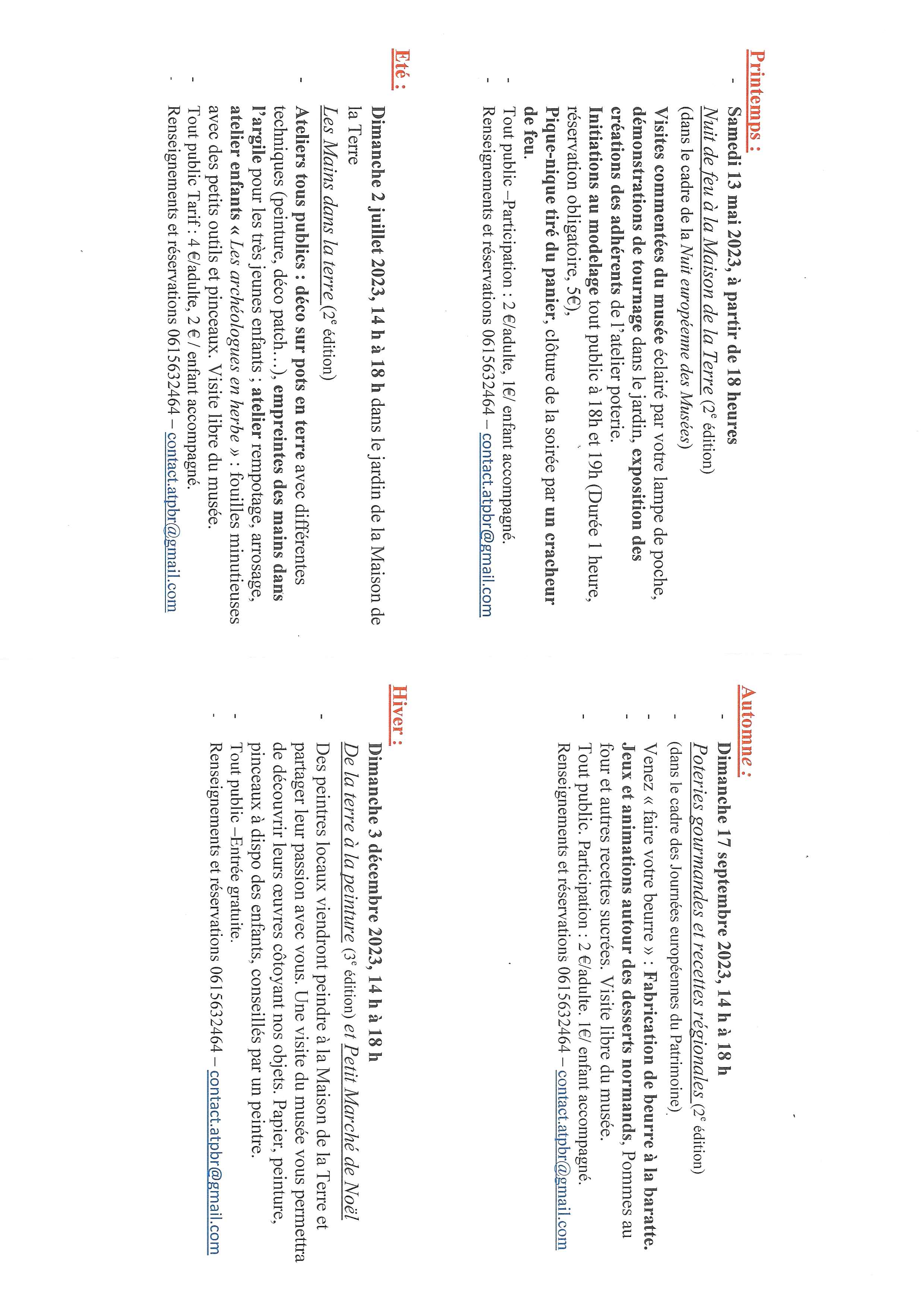 DETAILS PROGRAMME 2023