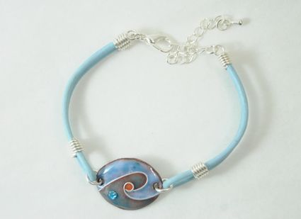 Bracelet ovale turquoise 2