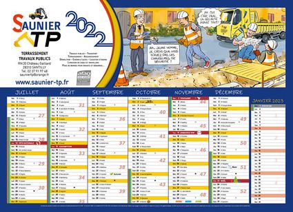 Saunier tp calendrier 20222