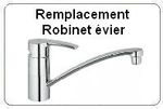 Remplacement robinet evier