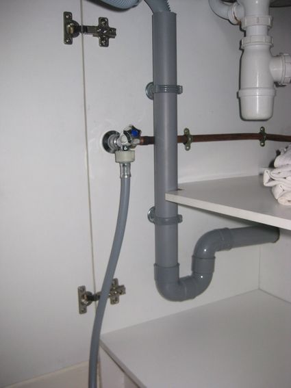 Installation robinet machine et vidage