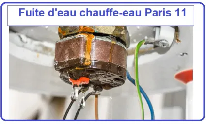 Fuite d'eau chauffe-eau Paris 11