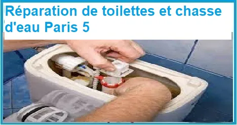 réparation de toilettes et de chasse d'eau paris 5