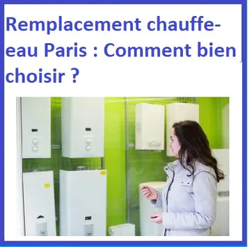 Remplacement chauffe-eau Paris