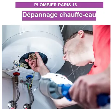 Plombier Paris 16 : dépannage Chauffe-eau 16eME (75016)