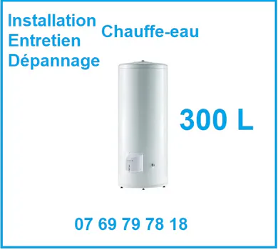 services d'installation, de pose, d'entretien et de dépannage de chauffe-eau de 300L