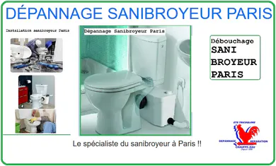 dépannage sanibroyeur à Paris