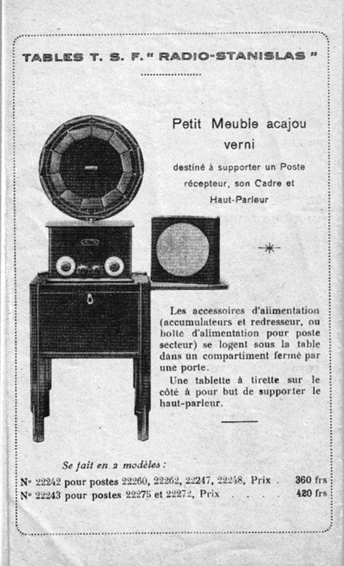 Catalogue radio stanislas 1929 page 13