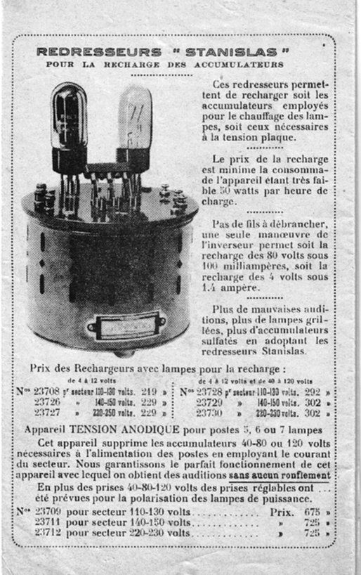 Catalogue radio stanislas 1929 page 16