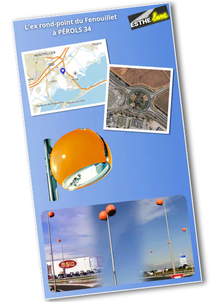 L'ex rond-point du Fenouillet à Pérols (34)