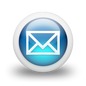E mail icon 3d glossy blue orb icon business envelope4