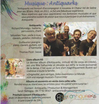 Concerts 2017 30 ans deja 2
