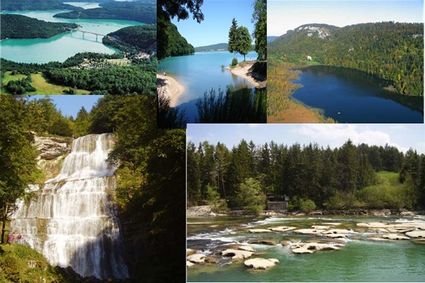 Lacs cascades et rivieres