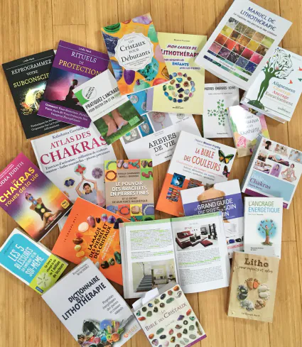Les livres de lithothérapie, chakras et autres