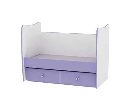 1matrix pvc grid teenage bed white violet medium