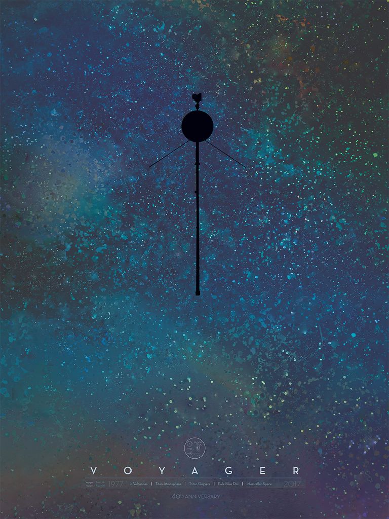 Voyager modern poster