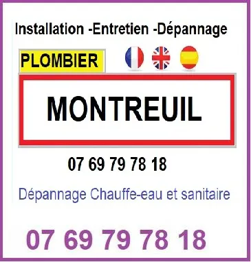 Plombier Montreuil : à partir de 39 €