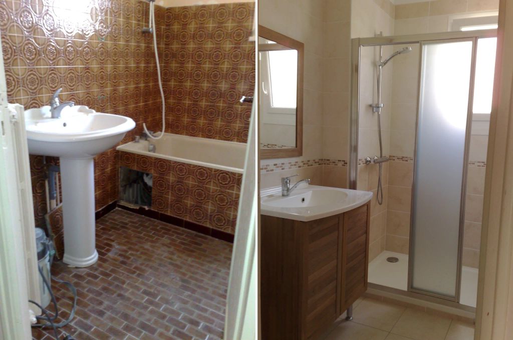 Rénovation totale d'une salle de bain à Bouguenais (44
