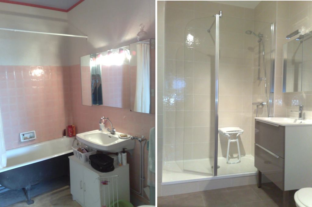 Rénovation complète d'une salle de bain à saint Sébastien sur Loire (44)