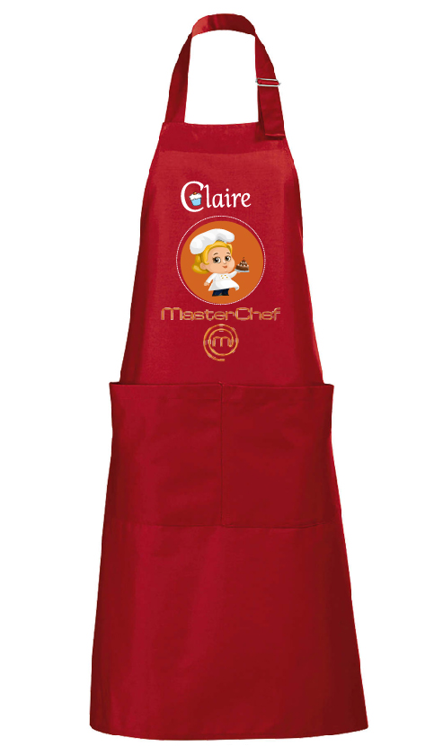 Maquette tablier master chef