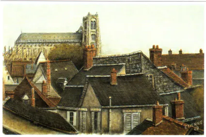 1994 cathedrale st etienne de bourges tableau de jp etienne societaire