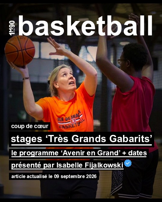 Sport basketball stages tres grands gabarits
