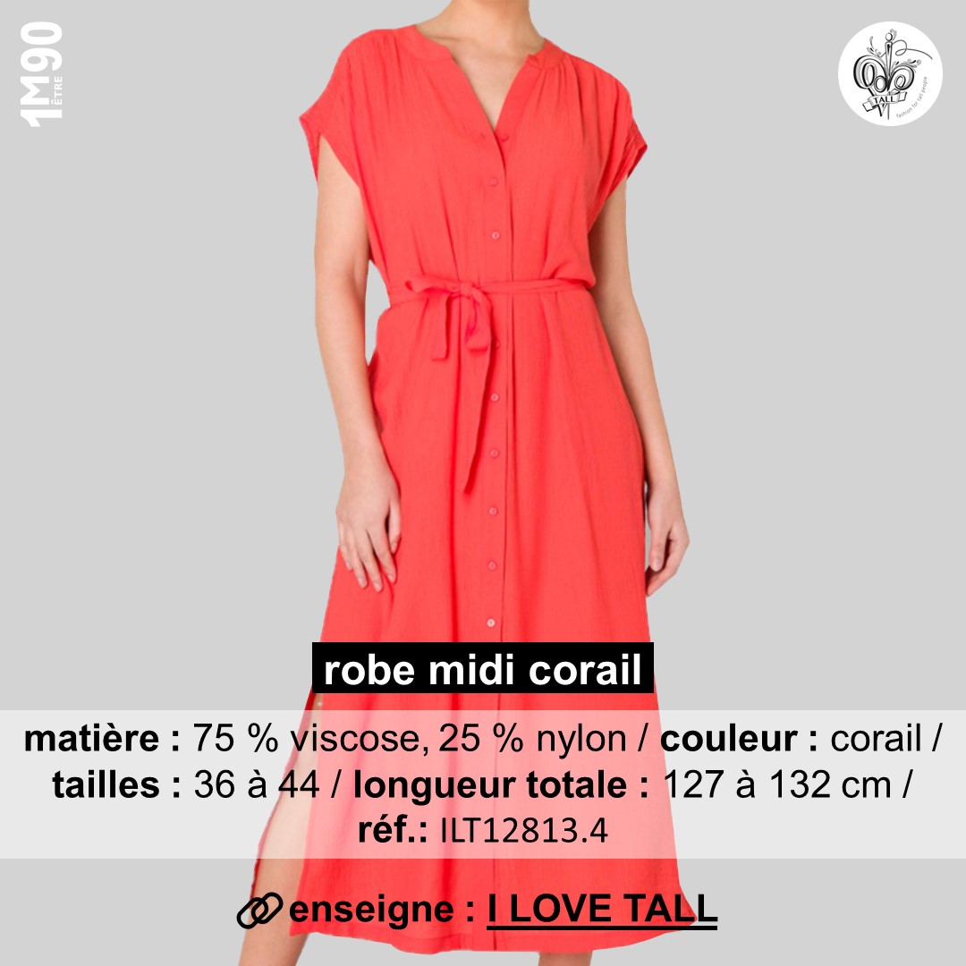 Mode ilt f robe corail m