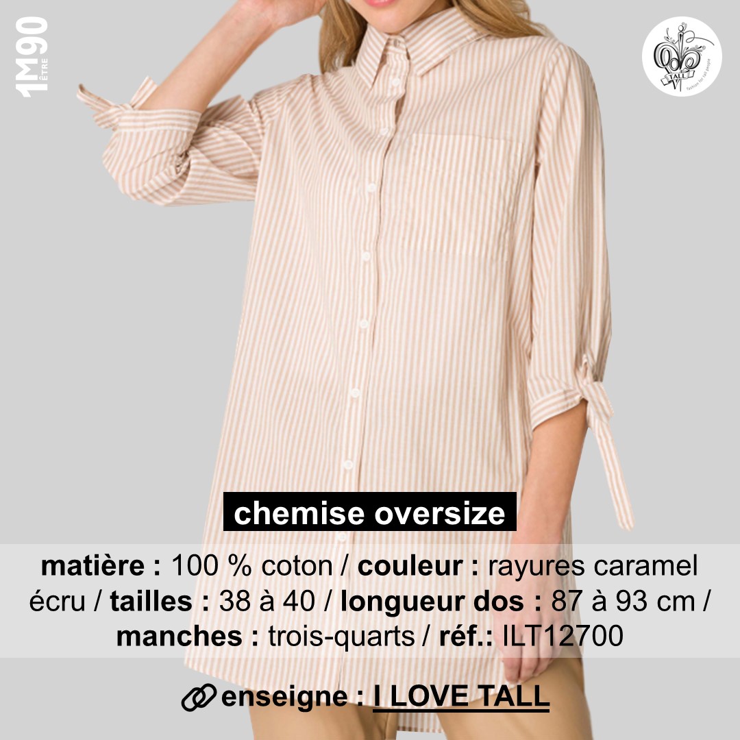 Mode ilt f chemise caramel ecru m