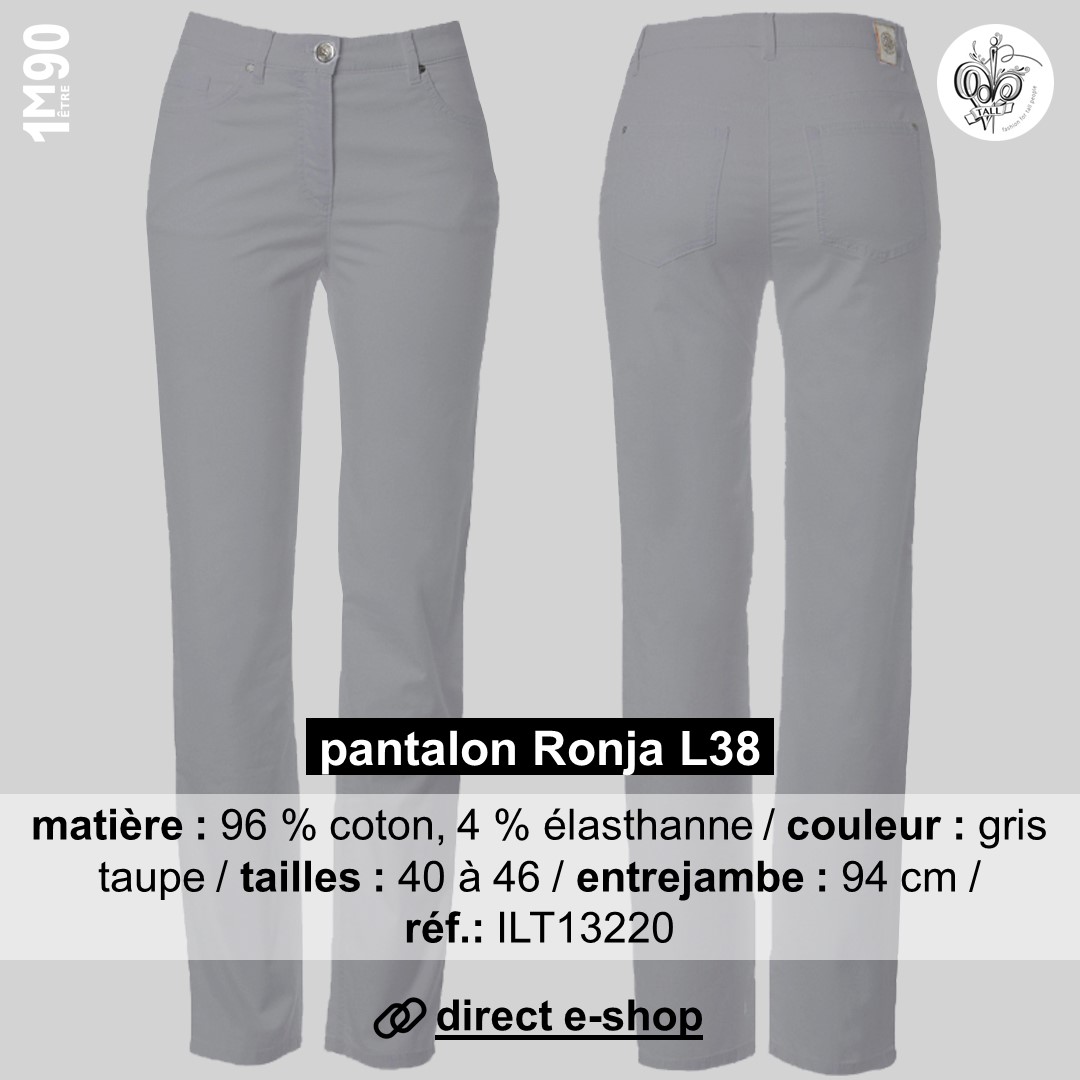 Mode ilt f pantalon gris s