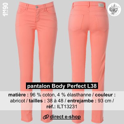 Mode ilt f pantalon abricot s