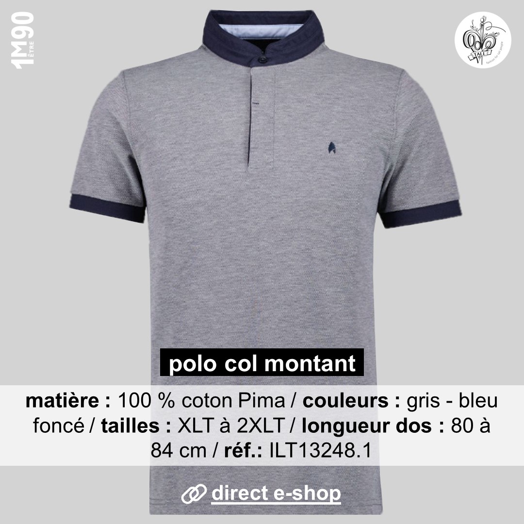 Mode ilt h polo gris s