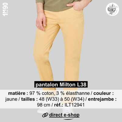 Mode ilt h pantalon jaune s