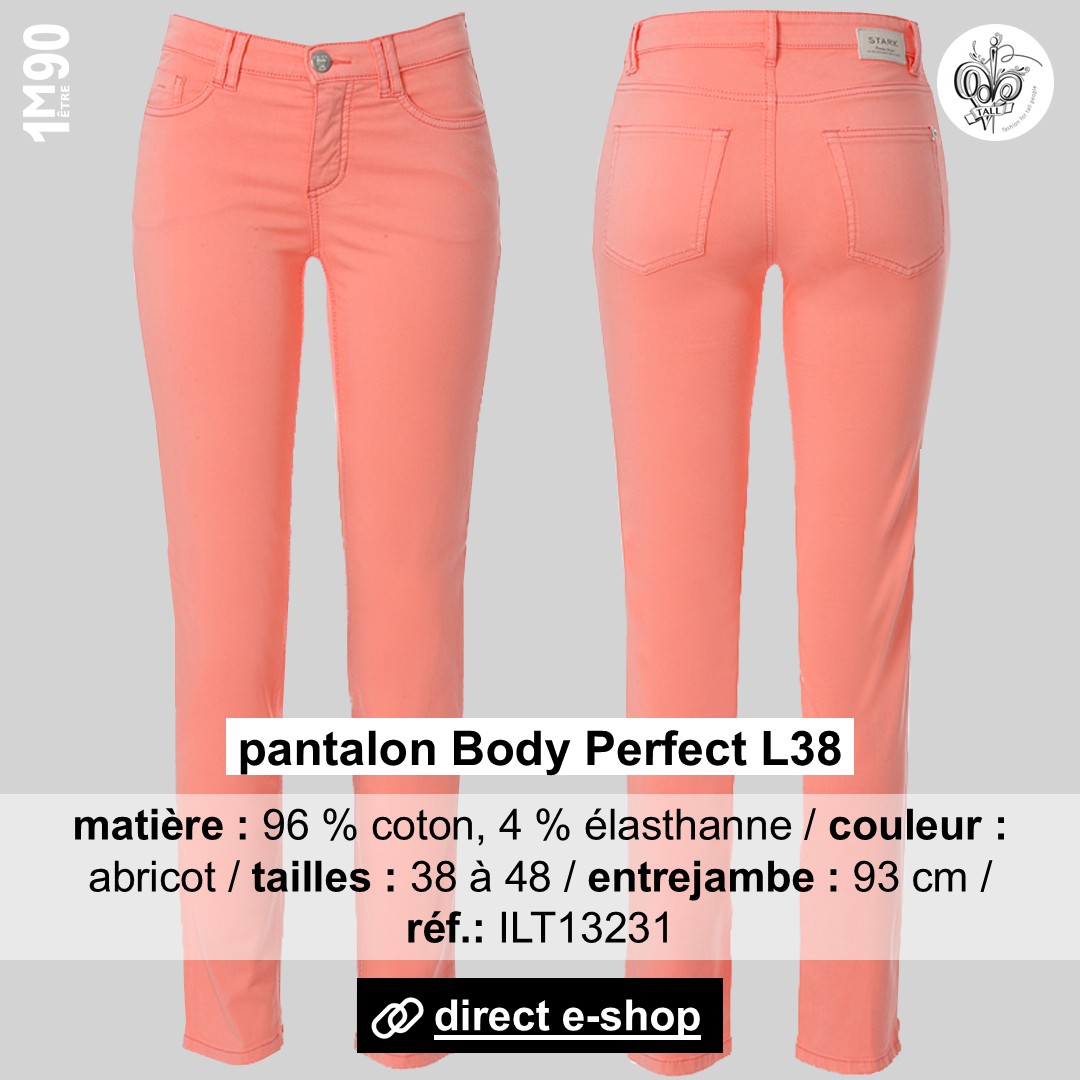 Mode ilt f pantalon abricot s