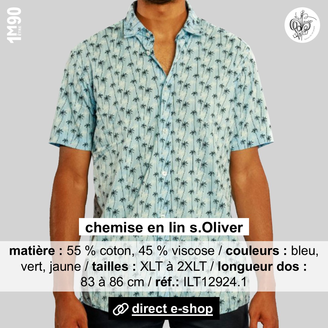 Mode ilt h chemise palmiers m