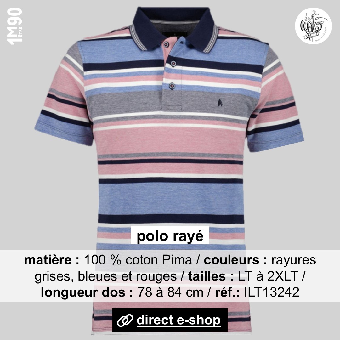Mode ilt h polo rayures s