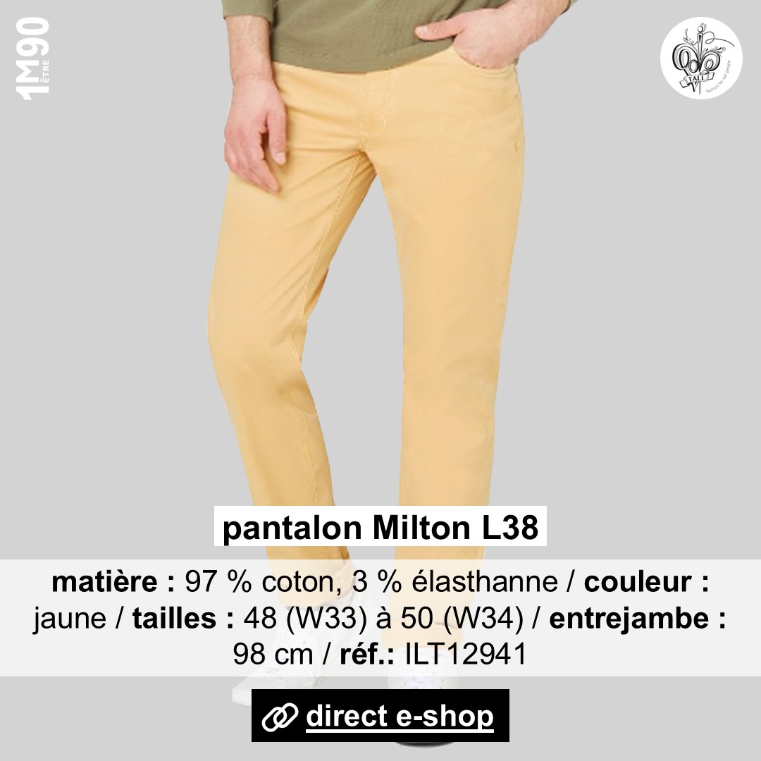 Mode ilt h pantalon jaune s