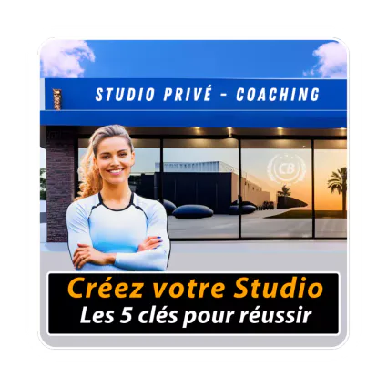 La formation "Ouvrez votre propre studio" s'adresse aux coachs sportifs et aux professeurs de fitness qui souhaitent ouvrir leur structure en Pilates, Yoga, Danse, Cross training, Boxe, Arts martiaux, Biking, Sport santé… Cette formation est animée par Christophe Bats, expert du fitness.