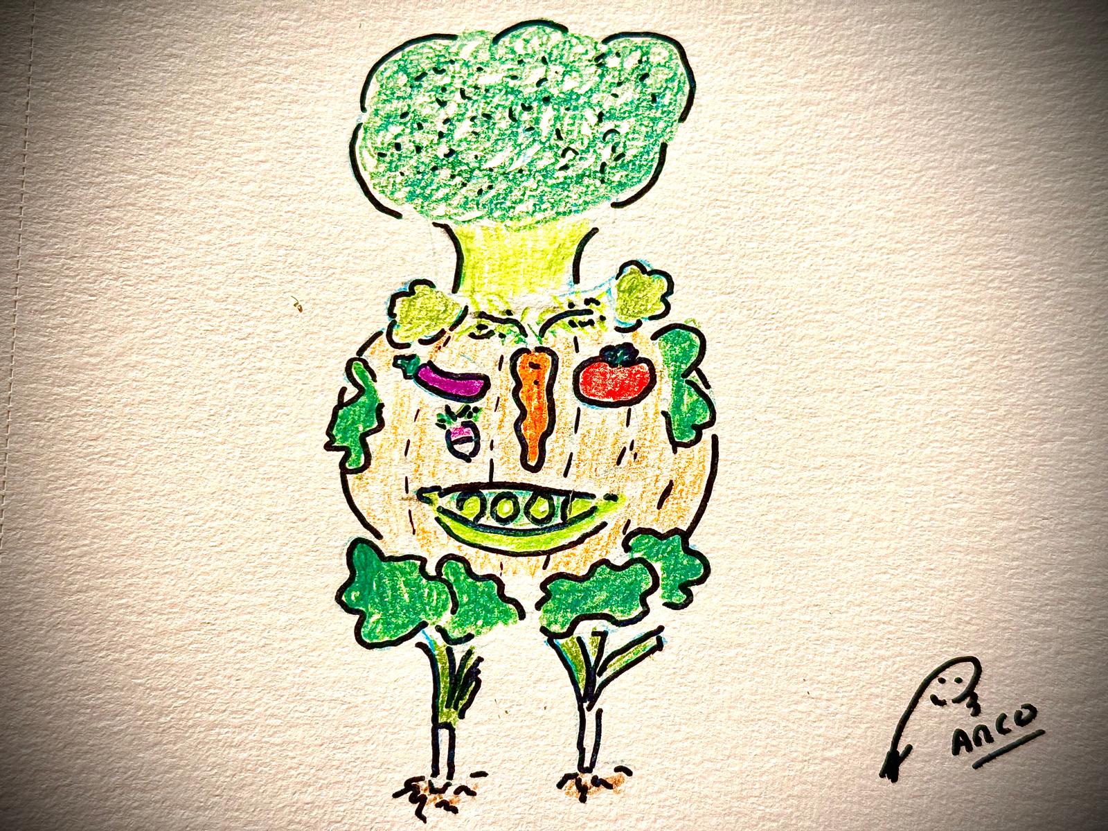 Dessin plats-vegetariens