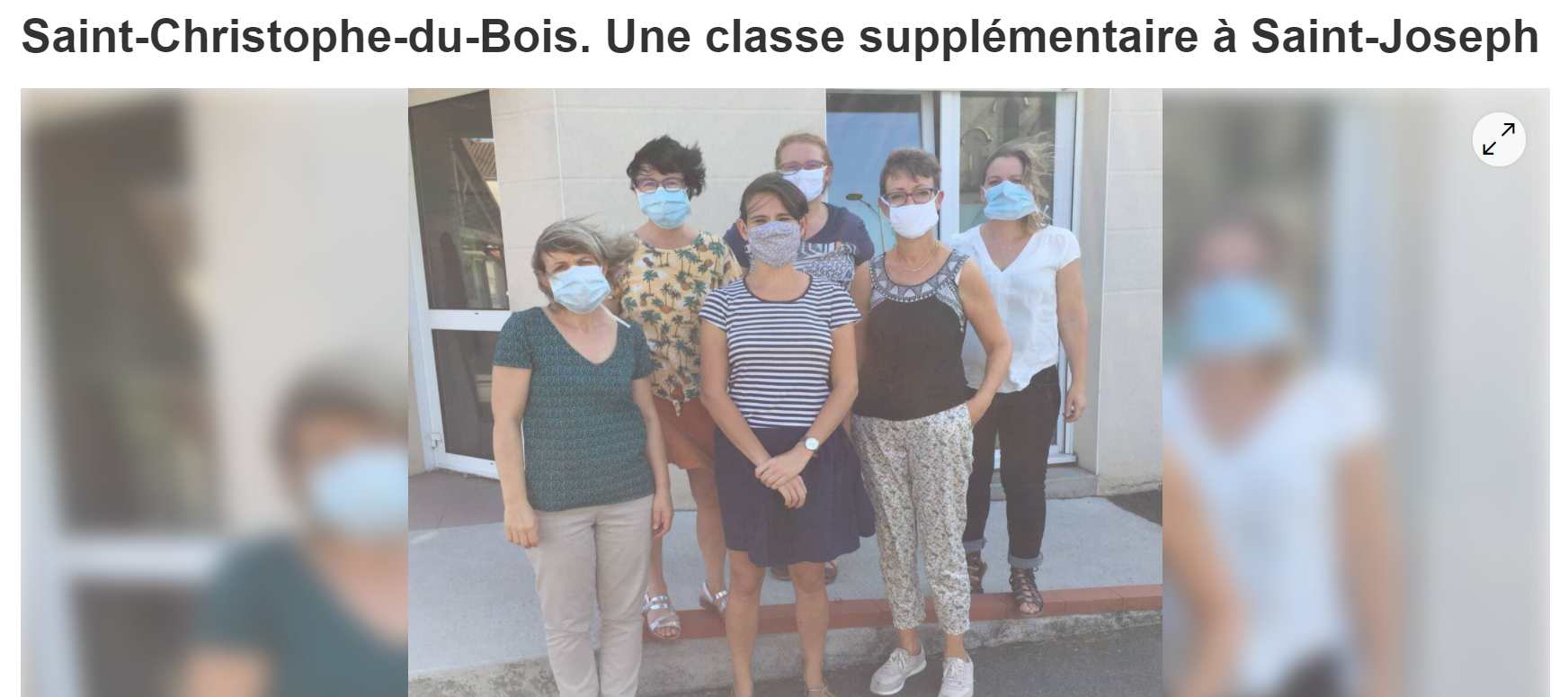 Articlepresse2020 ouvertureclasse