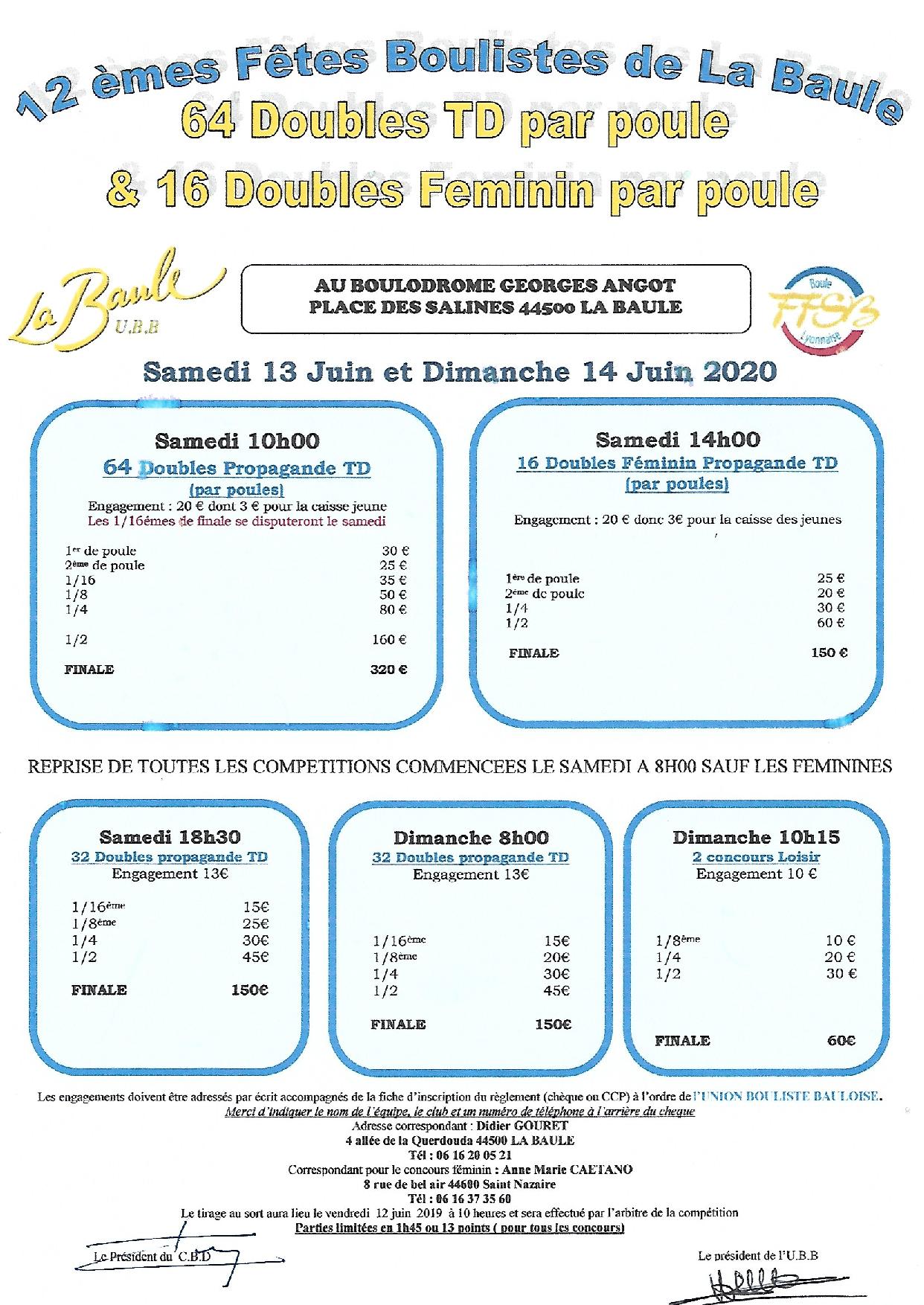 Affiche 12emes fetes boulistes de La Baule page 001
