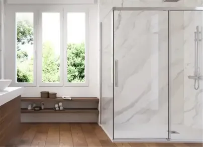 Rénovation salle d'eau avec des panneaux vipanel. 