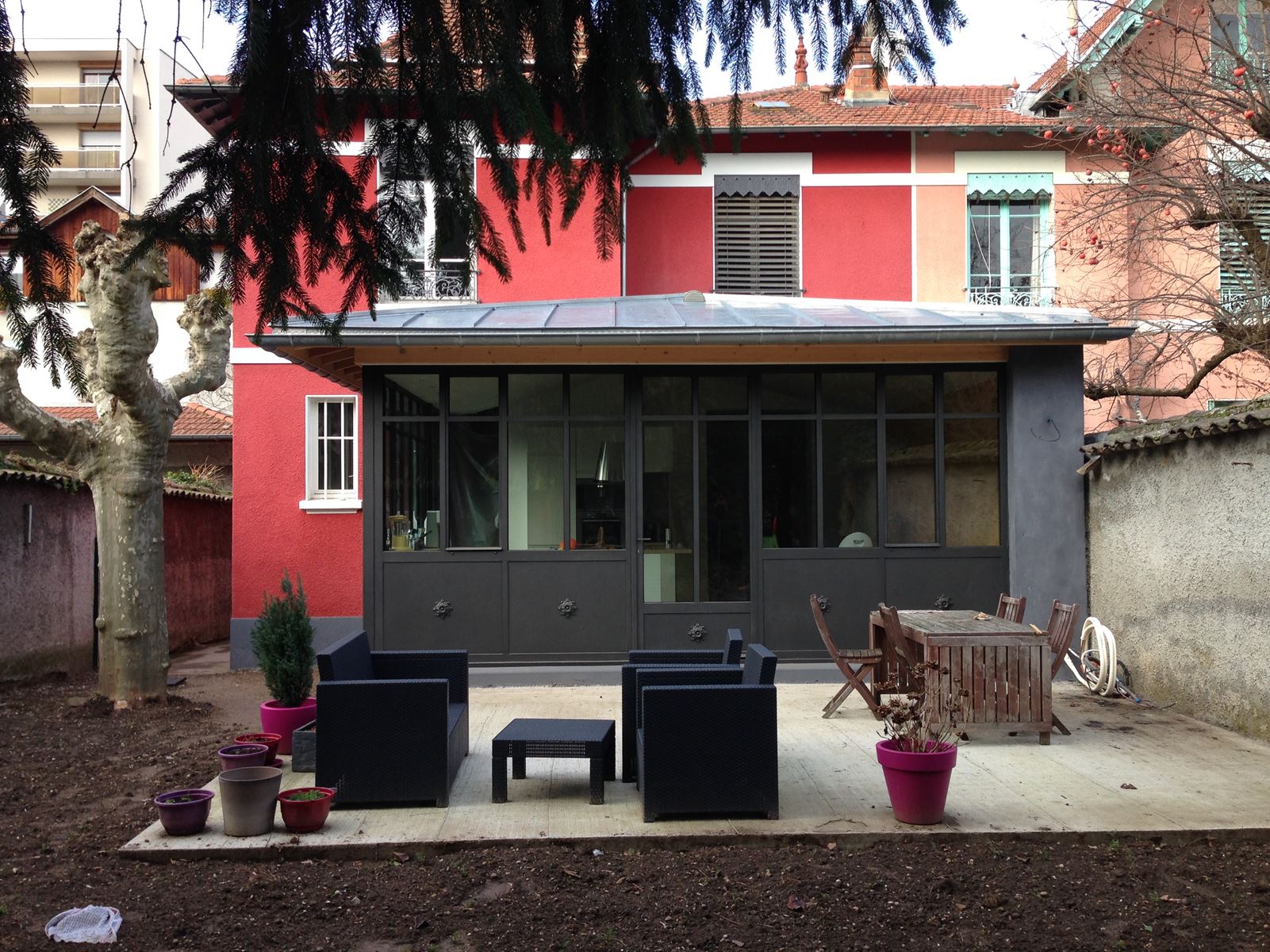 Renovation extension maison individuelle macri montagny architectes lyon 2 