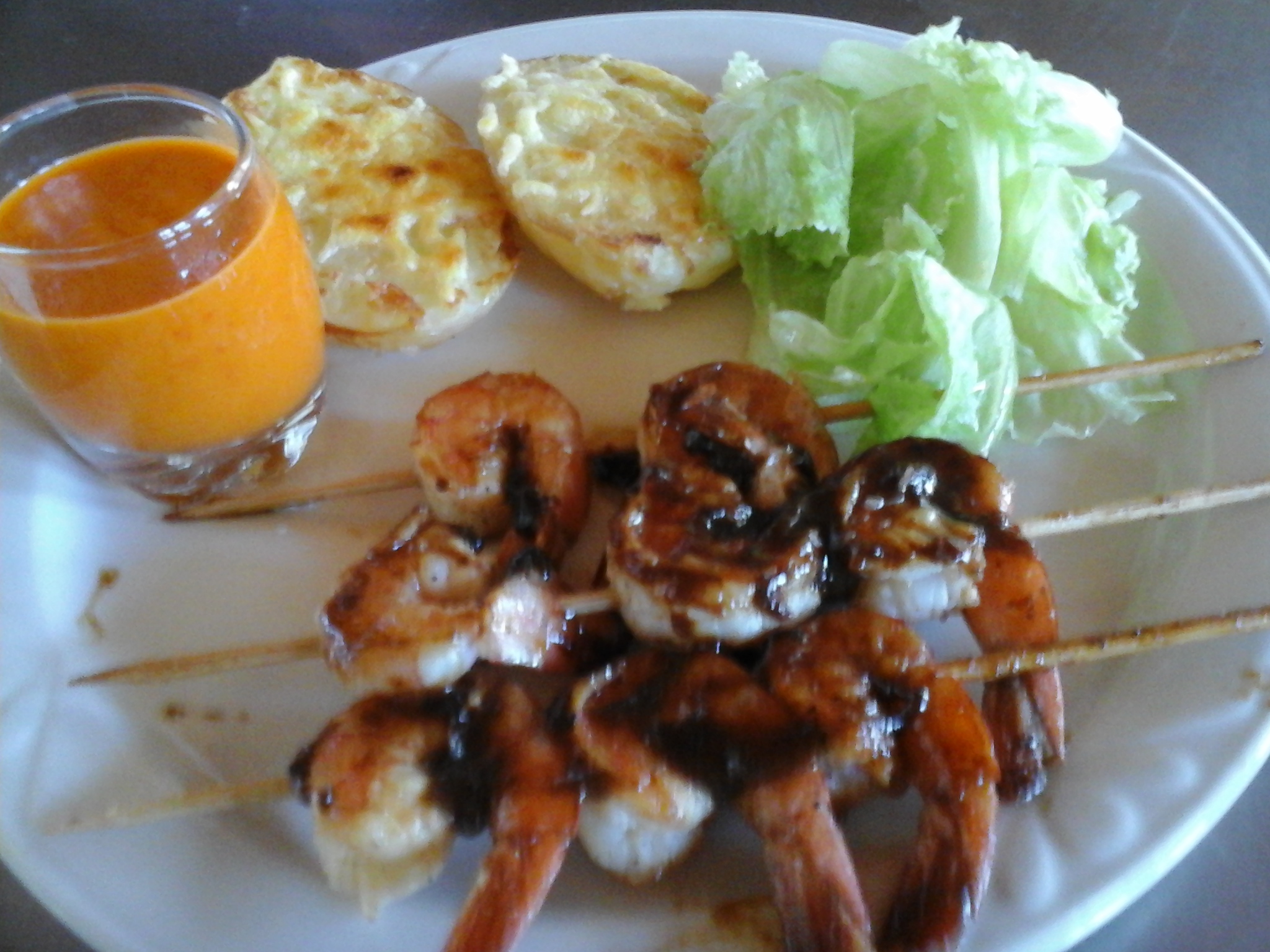 Brochettes crevettes 2